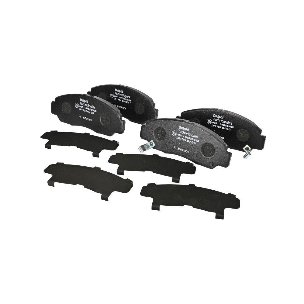 DELPHI LP1704 Bremsbelagsatz, Scheibenbremse f&uuml;r HONDA ACURA HONDA (GAC)
