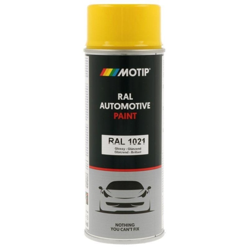 MOTIP 880121 Lack RAL Farbe Automotive RAL 1021 Hochglanz 400 ml f&uuml;r