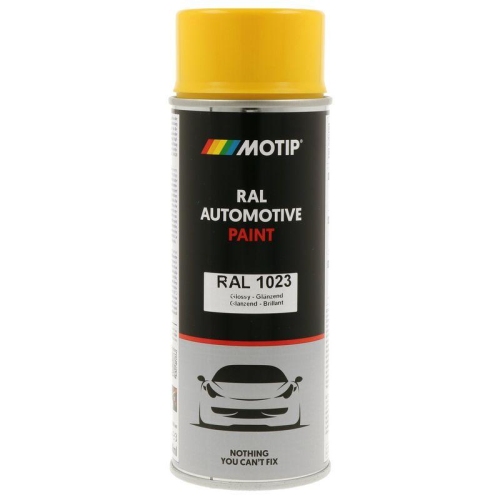 MOTIP 880122 Lack RAL Farbe Automotive RAL 1023 Hochglanz 400 ml f&uuml;r