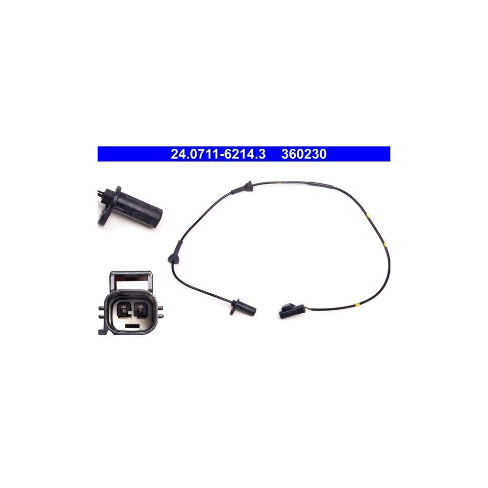 Sensor, Raddrehzahl ATE 24.0711-6214.3 f&uuml;r VOLVO, Vorderachse links