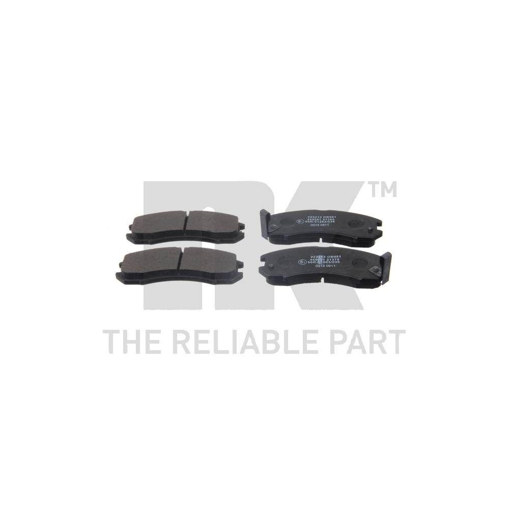 Bremsbelagsatz, Scheibenbremse NK 223213 f&uuml;r FORD MAZDA, Vorderachse