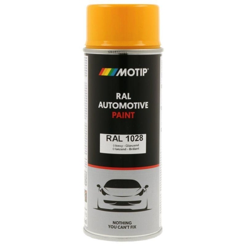 MOTIP 880123 Lack RAL Farbe Automotive RAL 1028 Hochglanz 400 ml f&uuml;r