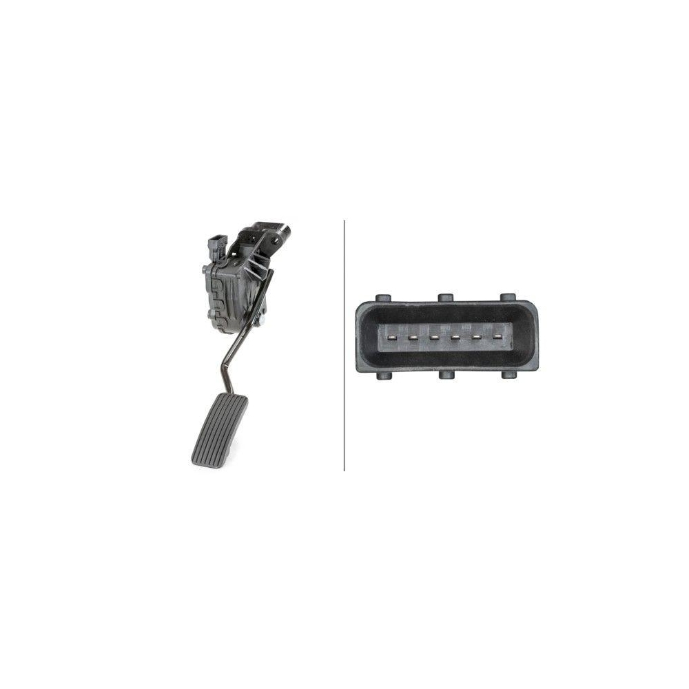 Sensor, Fahrpedalstellung HELLA 6PV 010 946-051 für OPEL VAUXHALL GENERAL MOTORS