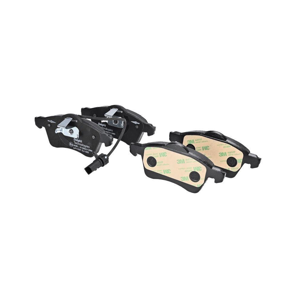 DELPHI LP1707 Bremsbelagsatz, Scheibenbremse f&uuml;r VW, Vorderachse