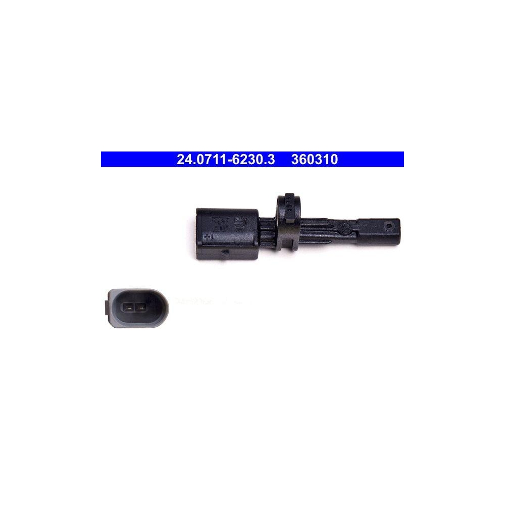 Sensor, Raddrehzahl ATE 24.0711-6230.3 f&uuml;r SEAT SKODA VAG, Hinterachse
