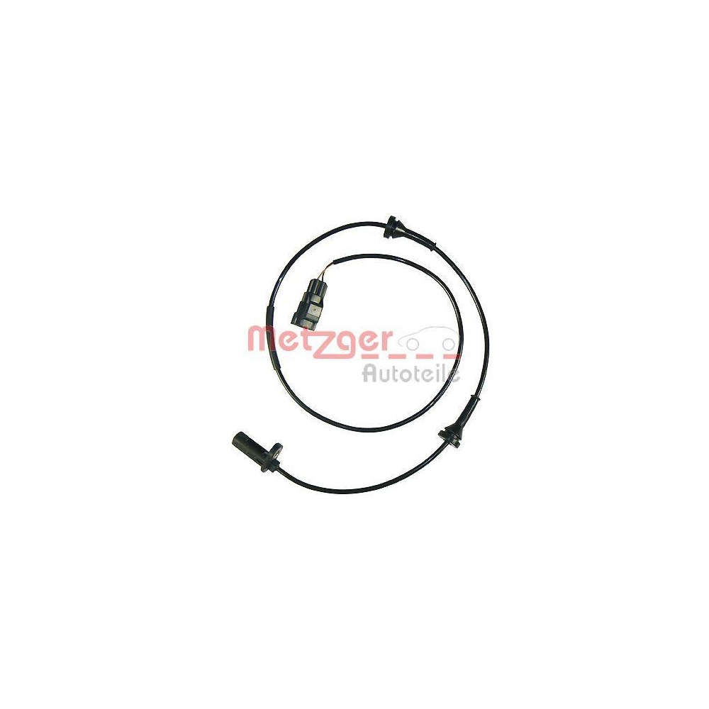 Sensor, Raddrehzahl METZGER 0900597 f&uuml;r VOLVO, Vorderachse links