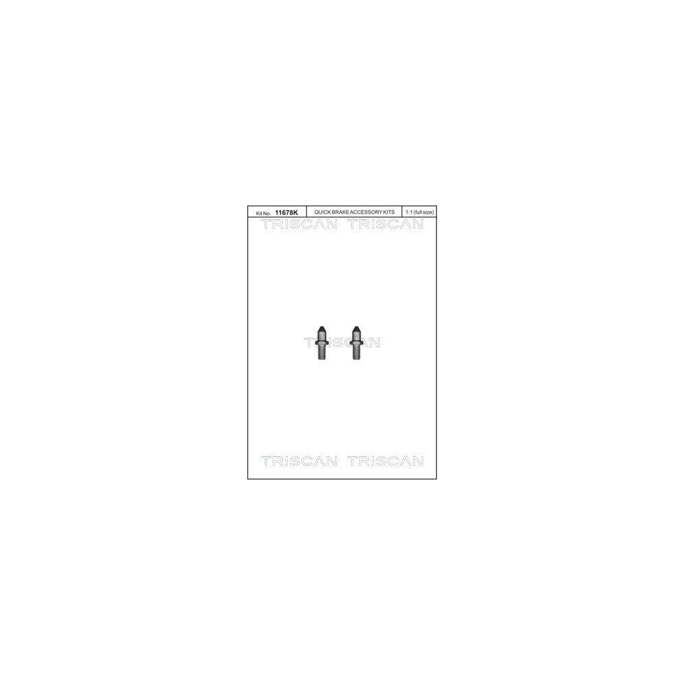Schraubensatz, Bremsscheibe TRISCAN 8105 116019 f&uuml;r CITRO&Euml;N FIAT LANCIA PEUGEOT