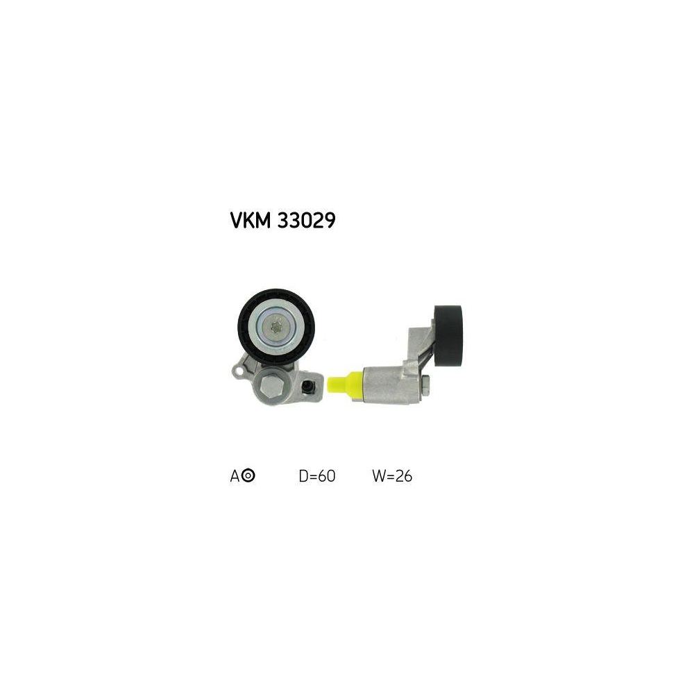 Riemenspanner, Keilrippenriemen SKF VKM 33029 für CITROËN FIAT PEUGEOT, links