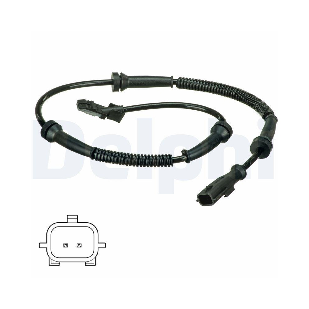 DELPHI SS20572 Sensor, Raddrehzahl f&uuml;r OPEL VAUXHALL, Vorderachse