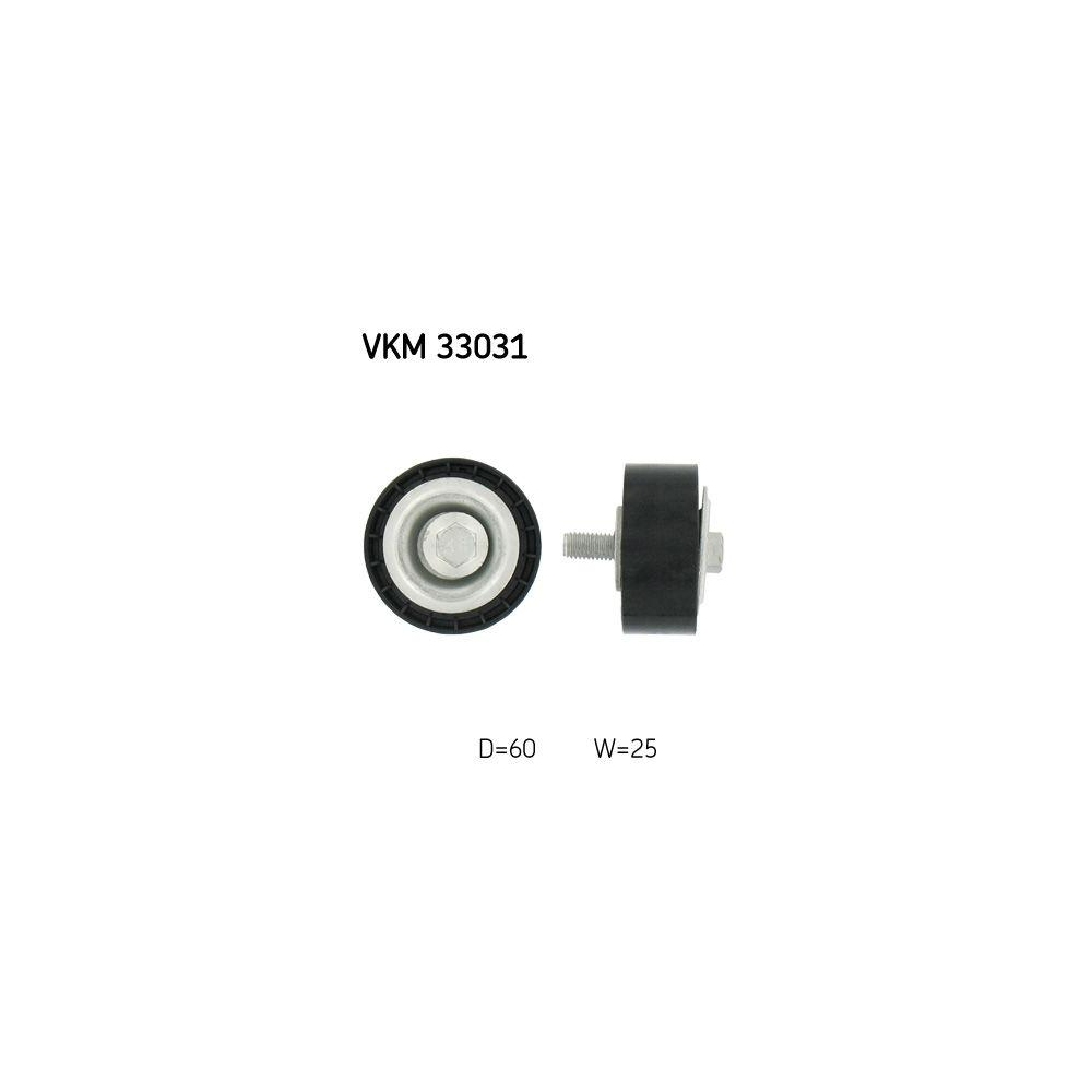 Umlenk-/F&uuml;hrungsrolle, Keilrippenriemen SKF VKM 33031 f&uuml;r CITRO&Euml;N FIAT PEUGEOT