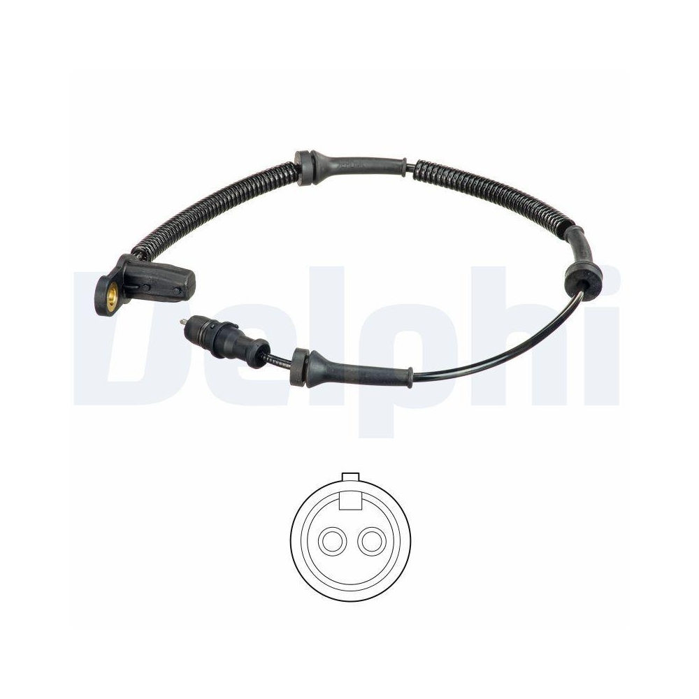DELPHI SS20574 Sensor, Raddrehzahl f&uuml;r RENAULT, Vorderachse