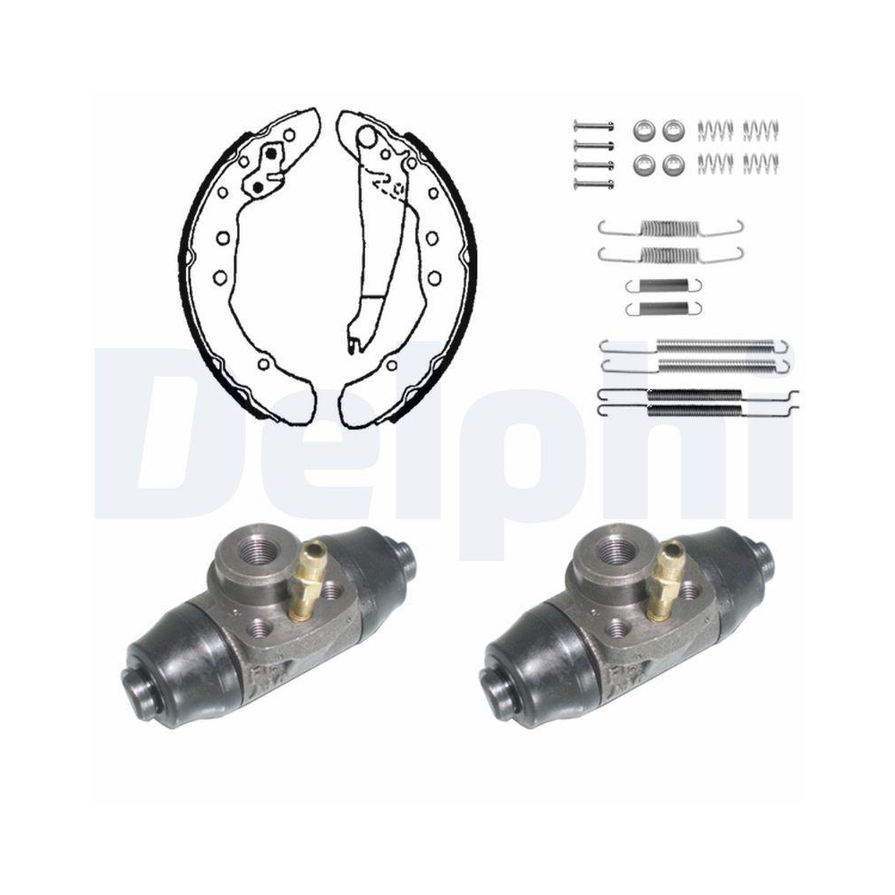 DELPHI KP880 Bremsbackensatz für, Hinterachse