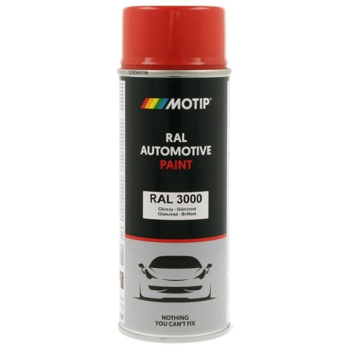 MOTIP 880128 Lack RAL Farbe Automotive RAL 3000 Hochglanz 400 ml f&uuml;r