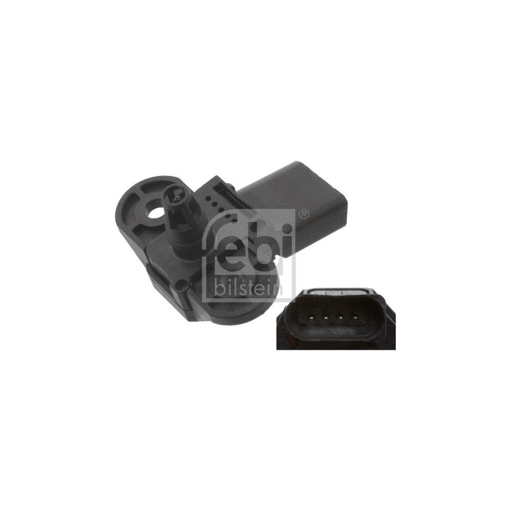 FEBI BILSTEIN Sensor, Ladedruck 45079 f&uuml;r AUDI SEAT SKODA VW, Ansaugkr&uuml;mmer