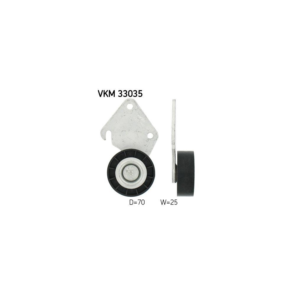 Umlenk-/F&uuml;hrungsrolle, Keilrippenriemen SKF VKM 33035 f&uuml;r CITRO&Euml;N FIAT LANCIA