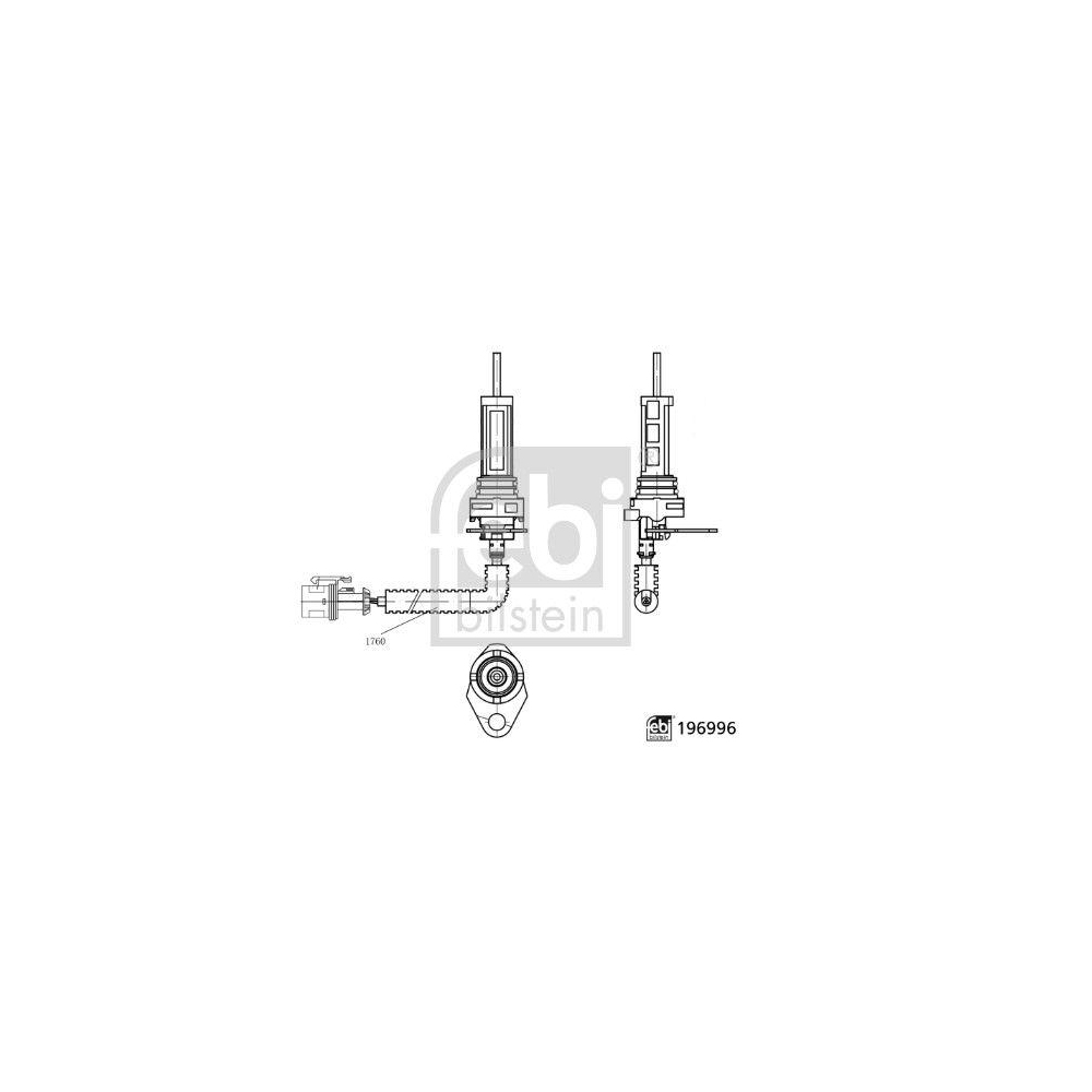 FEBI BILSTEIN Warnkontakt, Bremsbelagverschleiß 196996 für MAN MERITOR