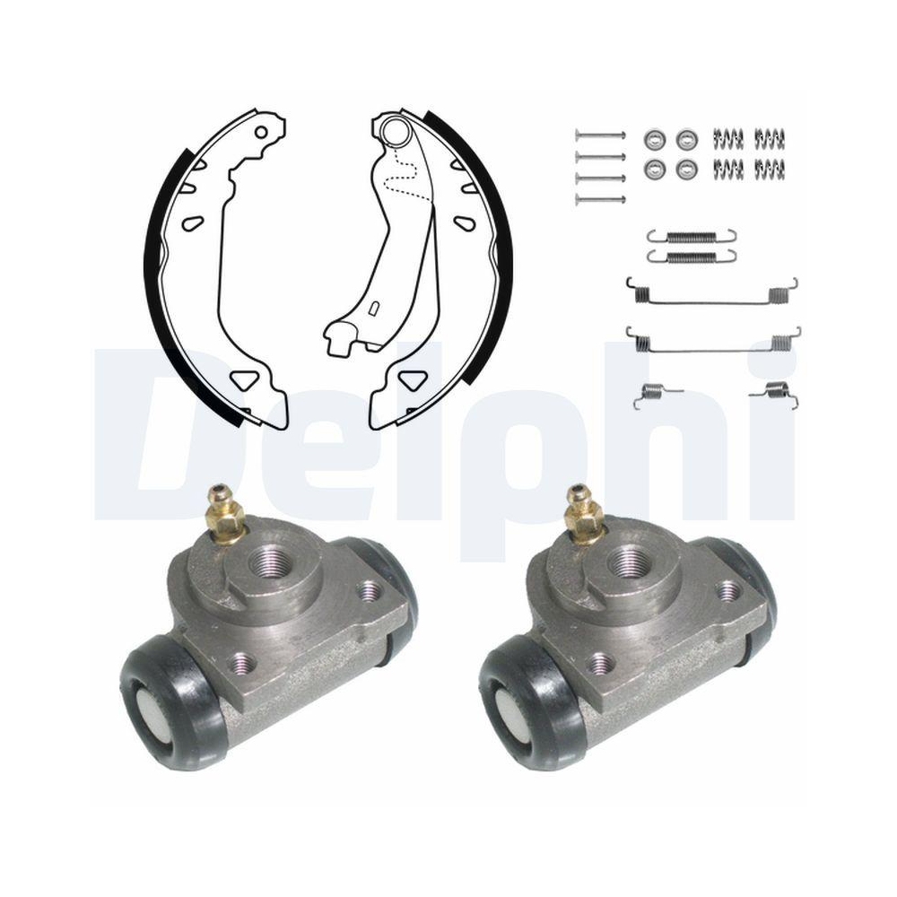 DELPHI KP881 Bremsbackensatz für, Hinterachse