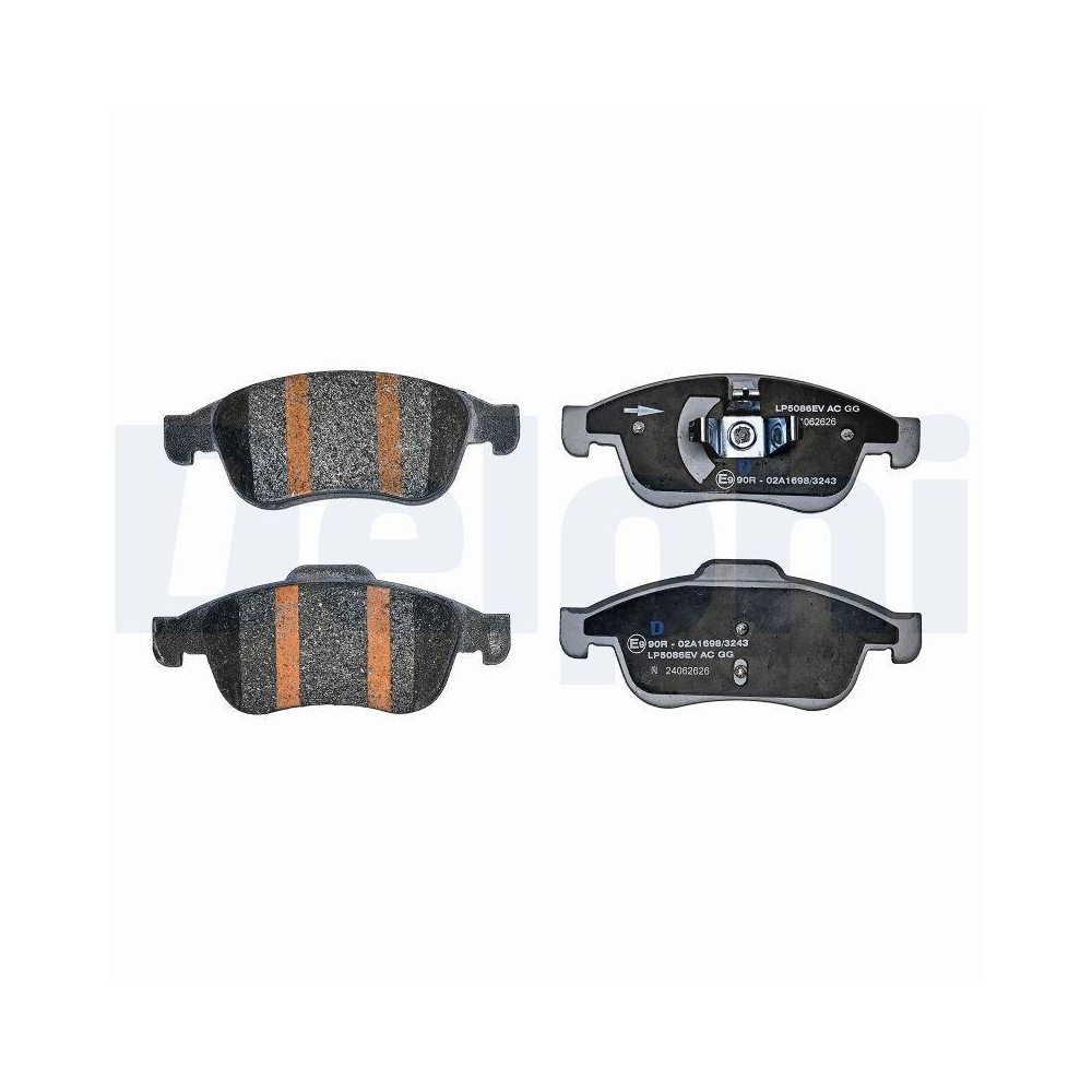 DELPHI LP5086EV Bremsbelagsatz, Scheibenbremse f&uuml;r NISSAN RENAULT DACIA
