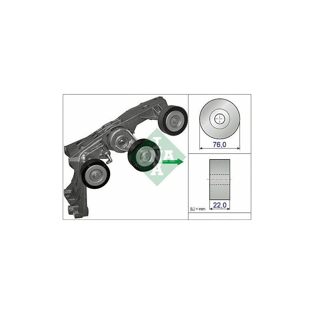 Riemenspanner, Keilrippenriemen Schaeffler INA 534 0431 10 für MERCEDES-BENZ