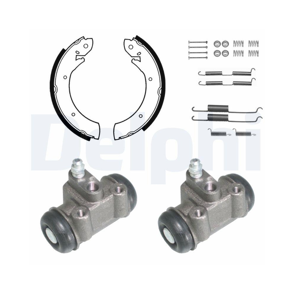 DELPHI KP882 Bremsbackensatz f&uuml;r RENAULT, Hinterachse