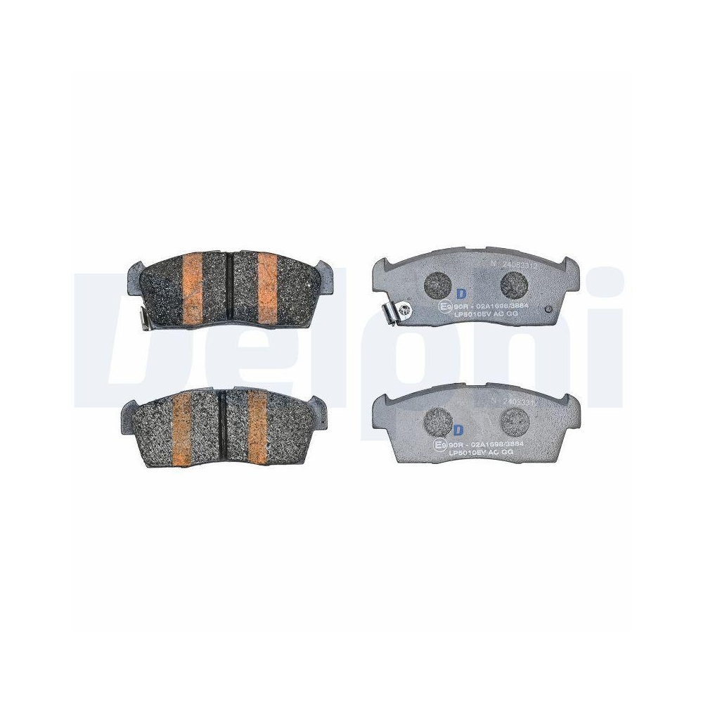 DELPHI LP5010EV Bremsbelagsatz, Scheibenbremse f&uuml;r CITRO&Euml;N MITSUBISHI PEUGEOT