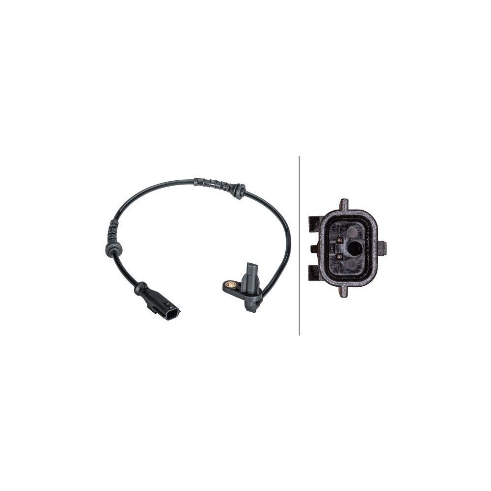 HELLA Sensor, Raddrehzahl 6PU 012 679-341 f&uuml;r RENAULT DACIA, Hinterachse