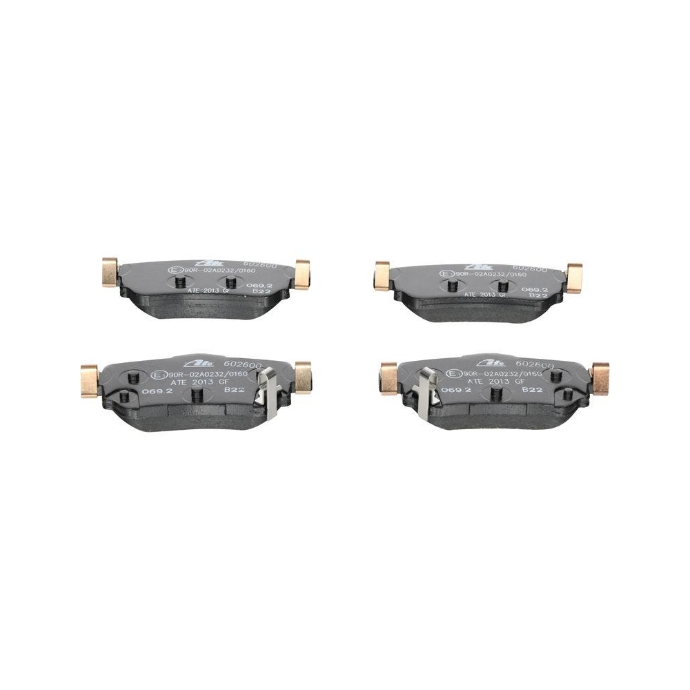Bremsbelagsatz, Scheibenbremse ATE 13.0460-2600.2 f&uuml;r NISSAN RENAULT