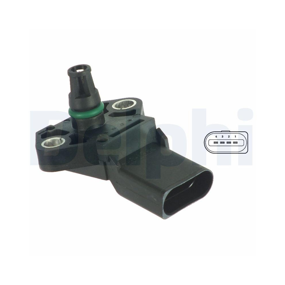 DELPHI PS10118 Luftdrucksensor, Höhenanpassung für AUDI FORD SEAT SKODA VW VAG