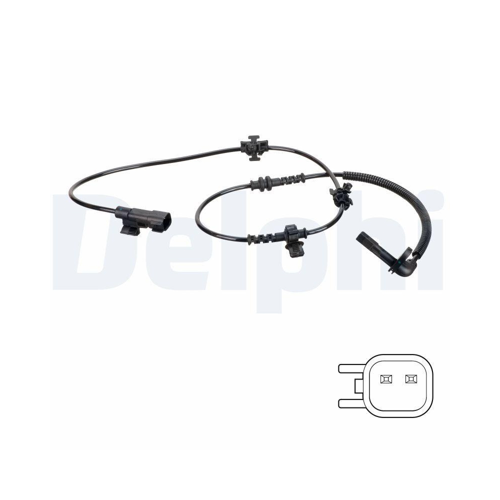 DELPHI SS20773 Sensor, Raddrehzahl f&uuml;r OPEL VAUXHALL, Vorderachse