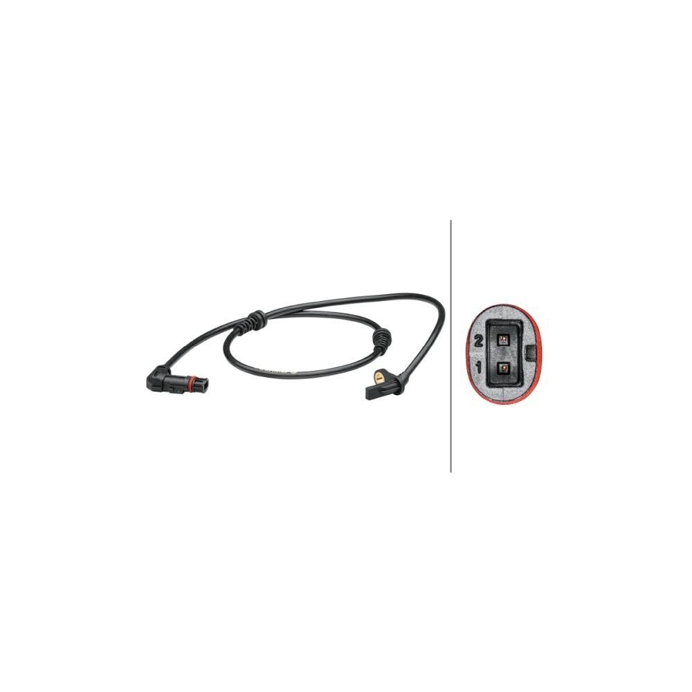 HELLA Sensor, Raddrehzahl 6PU 012 679-361 f&uuml;r MERCEDES-BENZ, Vorderachse
