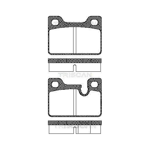 TRISCAN 8110 11204 Bremsbelagsatz, Scheibenbremse f&uuml;r BMW, Hinterachse