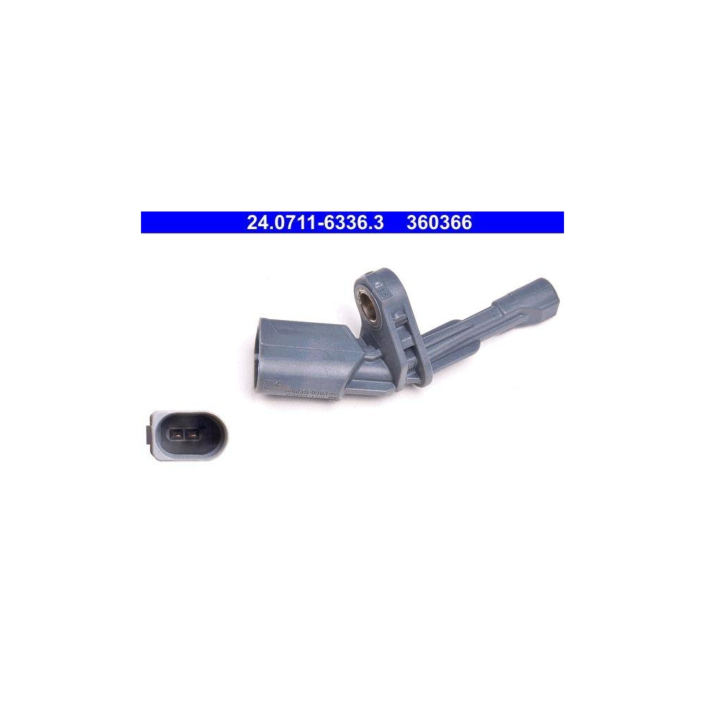Sensor, Raddrehzahl ATE 24.0711-6336.3 f&uuml;r SEAT VAG, Hinterachse rechts