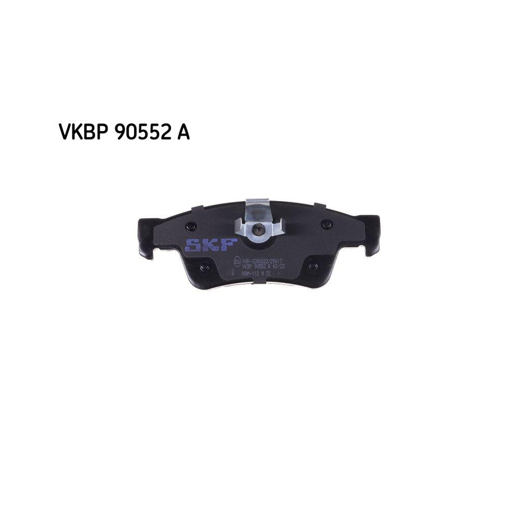 Bremsbelagsatz, Scheibenbremse SKF VKBP 90552 A f&uuml;r DODGE JEEP, Hinterachse