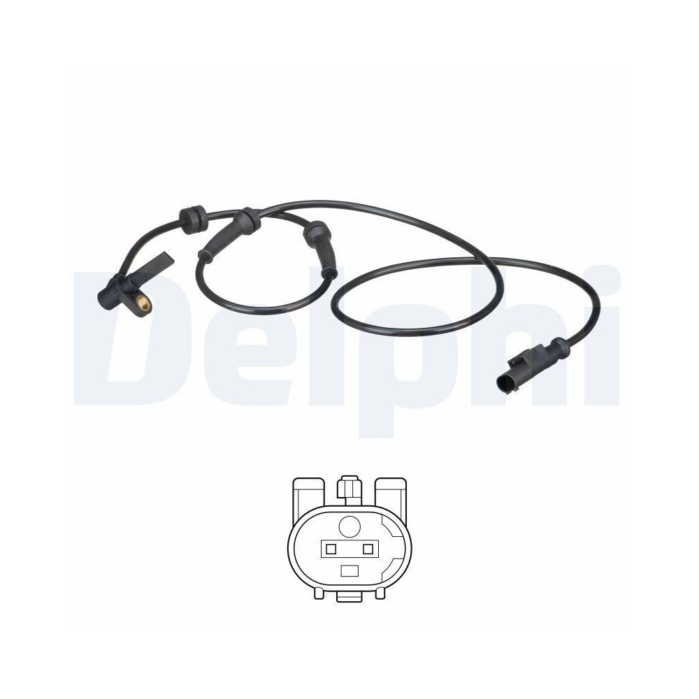 DELPHI SS20578 Sensor, Raddrehzahl f&uuml;r FIAT, Vorderachse links