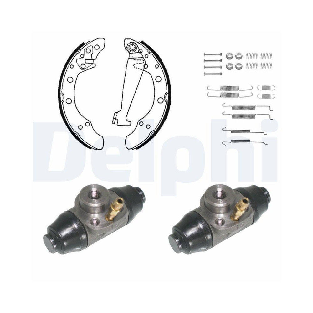 Bremsbackensatz DELPHI KP891 für, Hinterachse