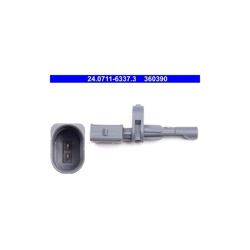 Sensor, Raddrehzahl ATE 24.0711-6337.3 f&uuml;r SEAT SKODA VAG, Hinterachse
