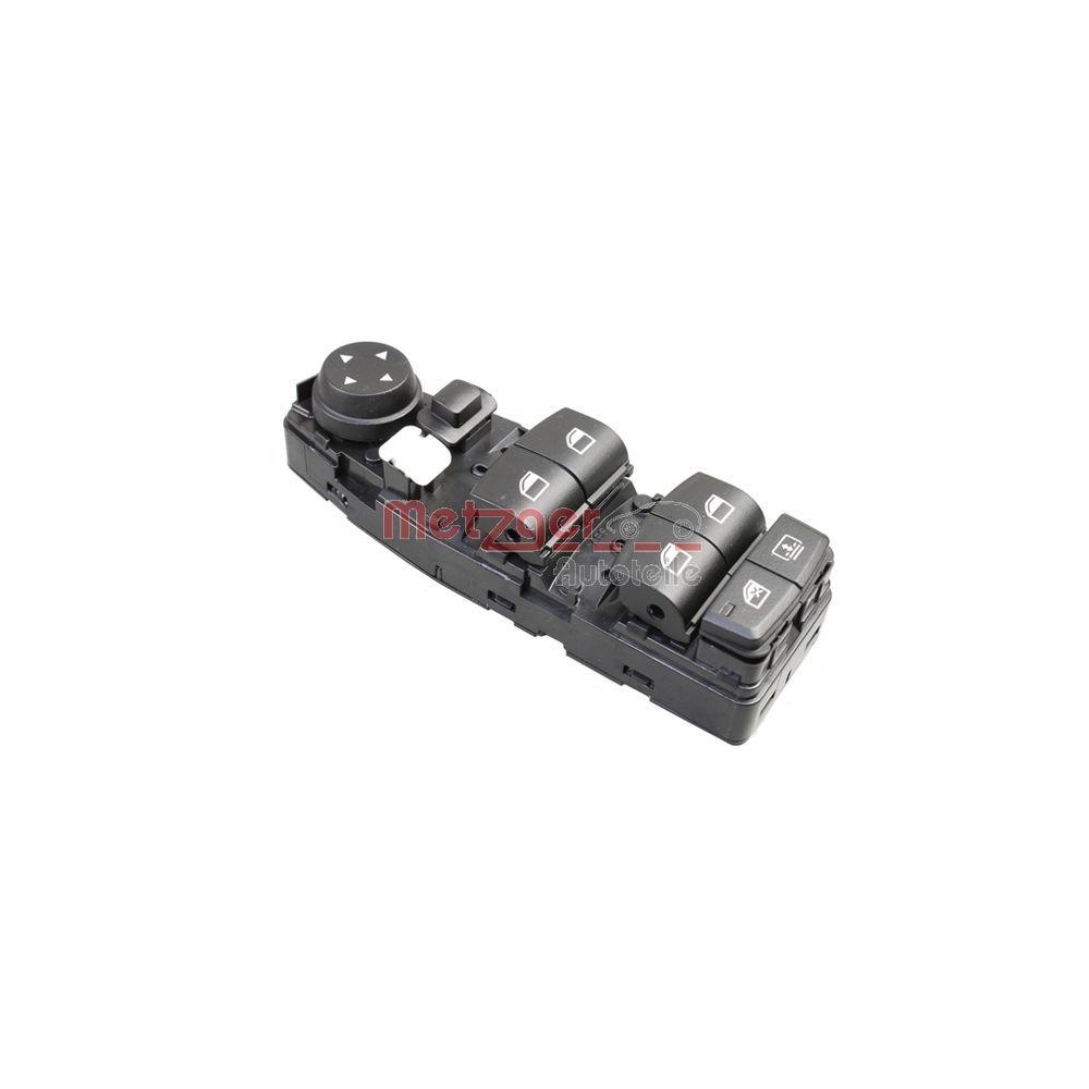 Schalter, Fensterheber METZGER 0916704 GREENPARTS f&uuml;r BMW, fahrerseitig, vorne