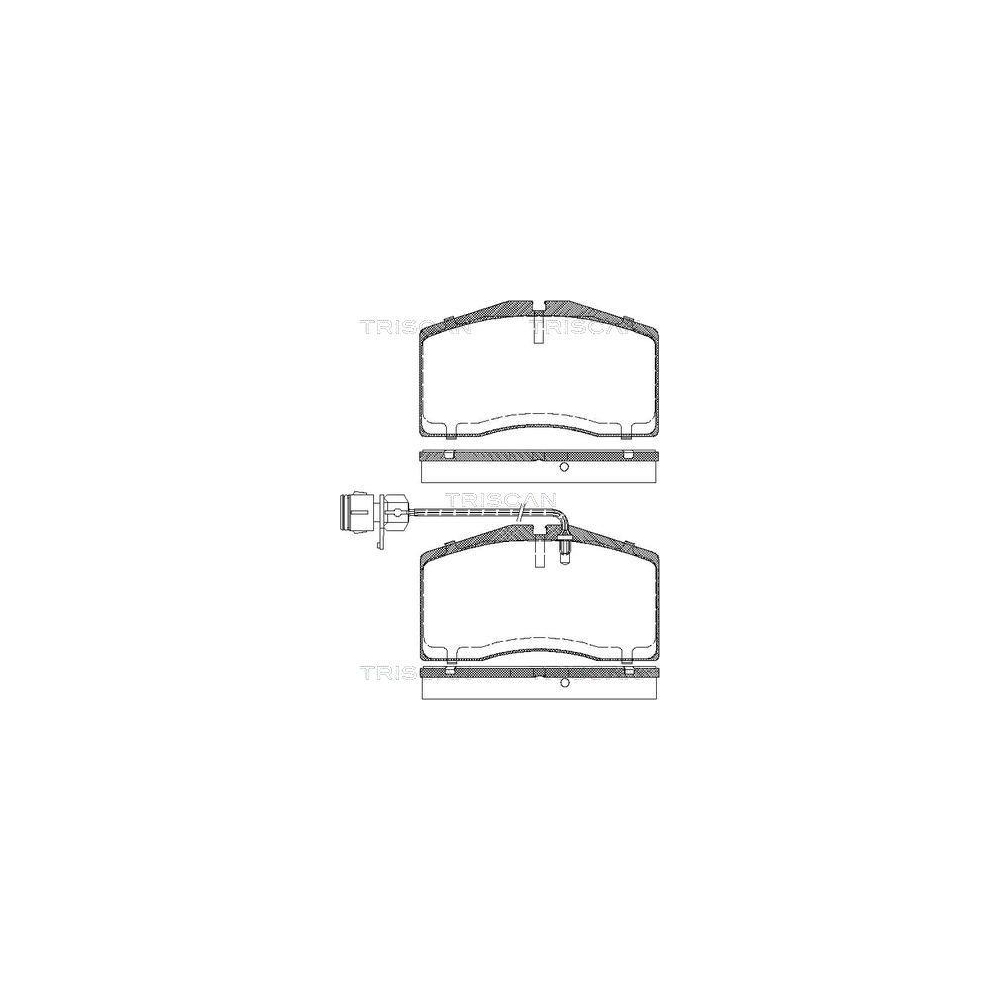 Bremsbelagsatz, Scheibenbremse TRISCAN 8110 29047 f&uuml;r AUDI VW, Vorderachse