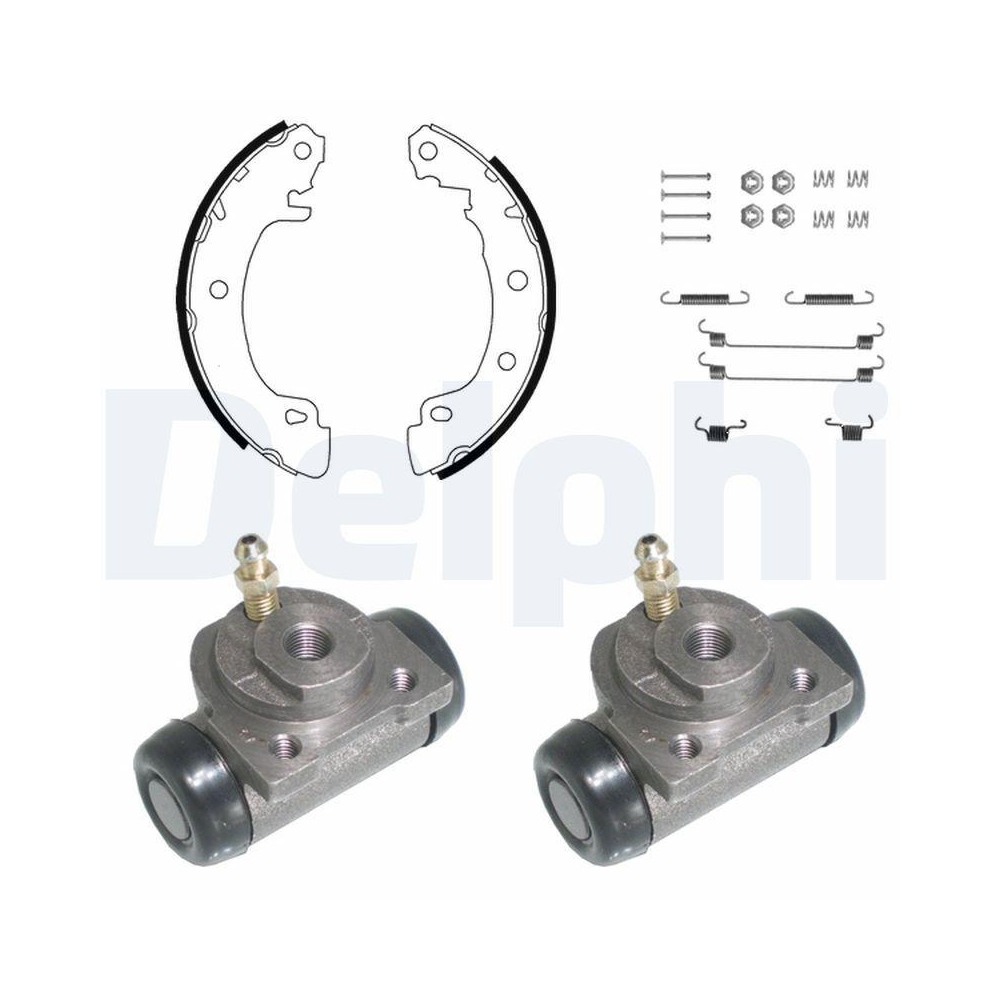 DELPHI KP894 Bremsbackensatz f&uuml;r RENAULT, Hinterachse