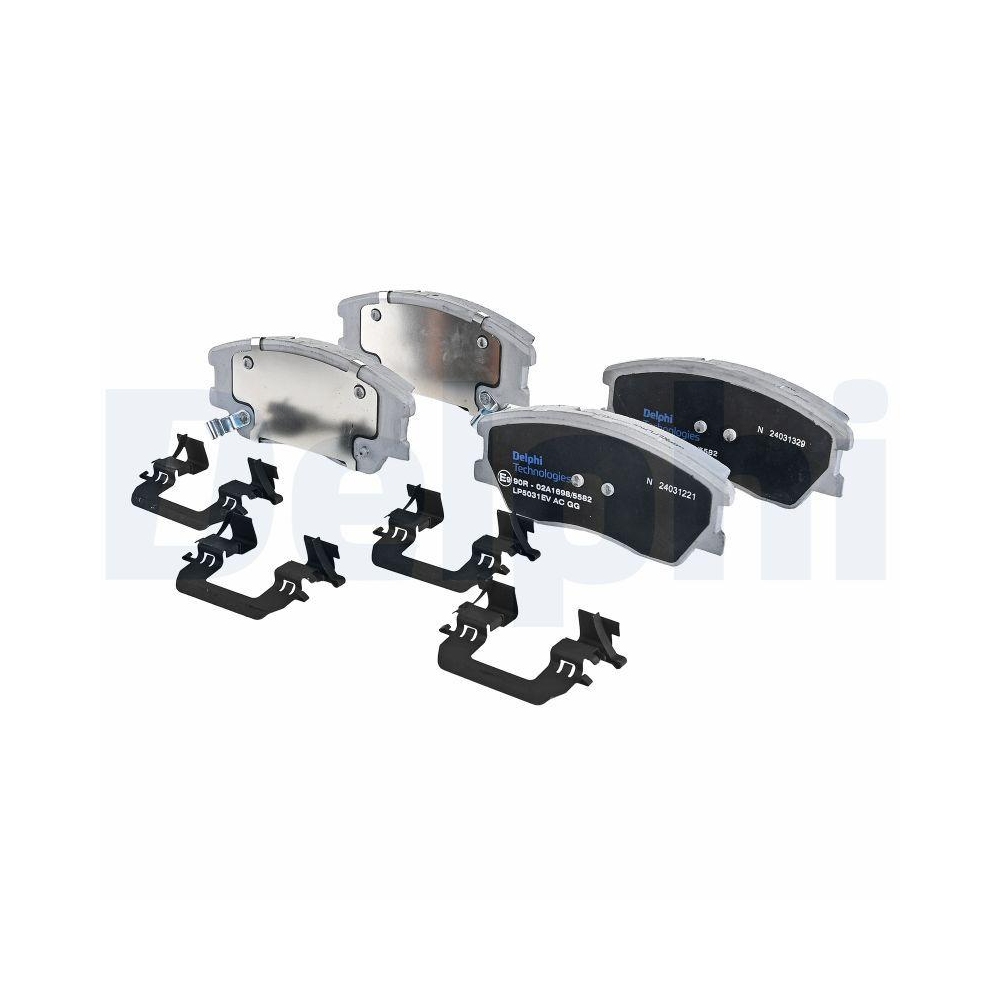 DELPHI LP5031EV Bremsbelagsatz, Scheibenbremse f&uuml;r KIA, Vorderachse