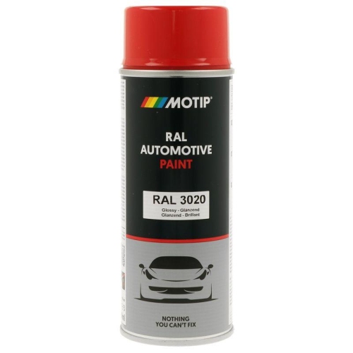 MOTIP 880133 Lack RAL Farbe Automotive RAL 3020 Hochglanz 400 ml f&uuml;r
