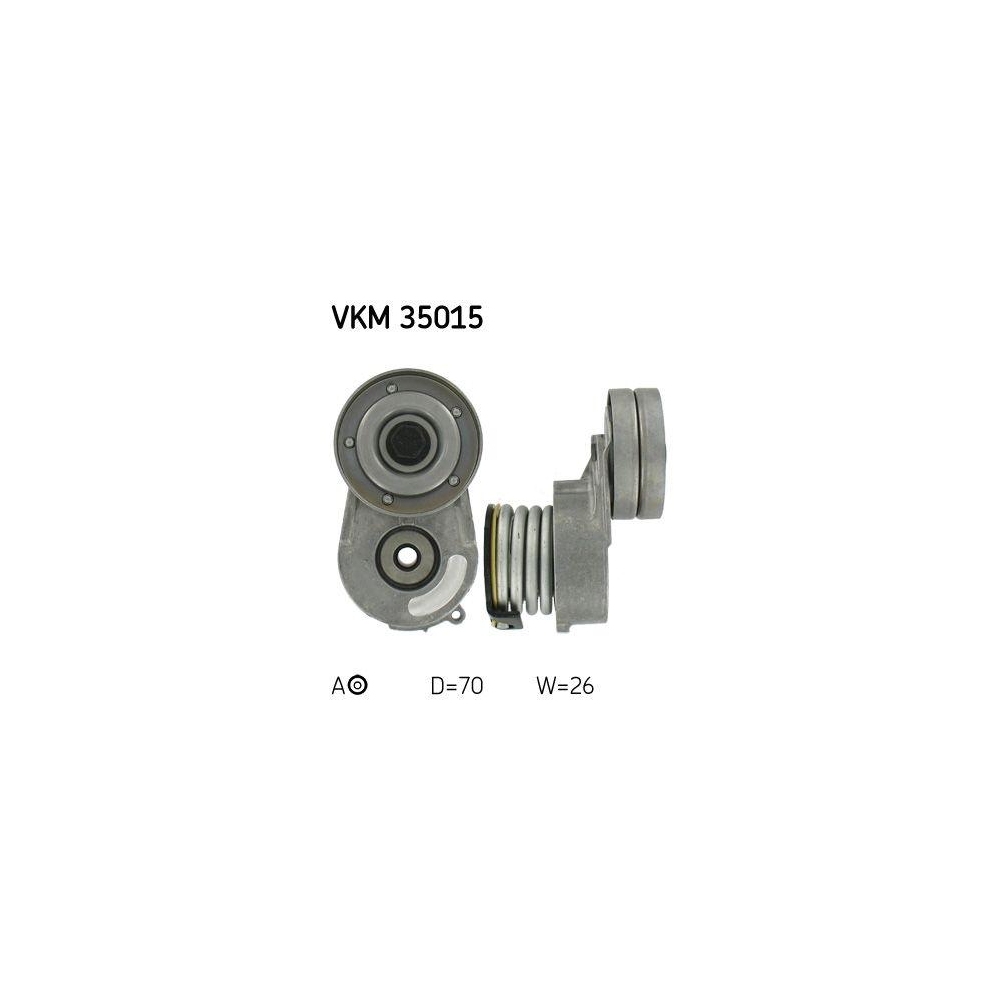 Riemenspanner, Keilrippenriemen SKF VKM 35015 f&uuml;r OPEL VAUXHALL, mitte