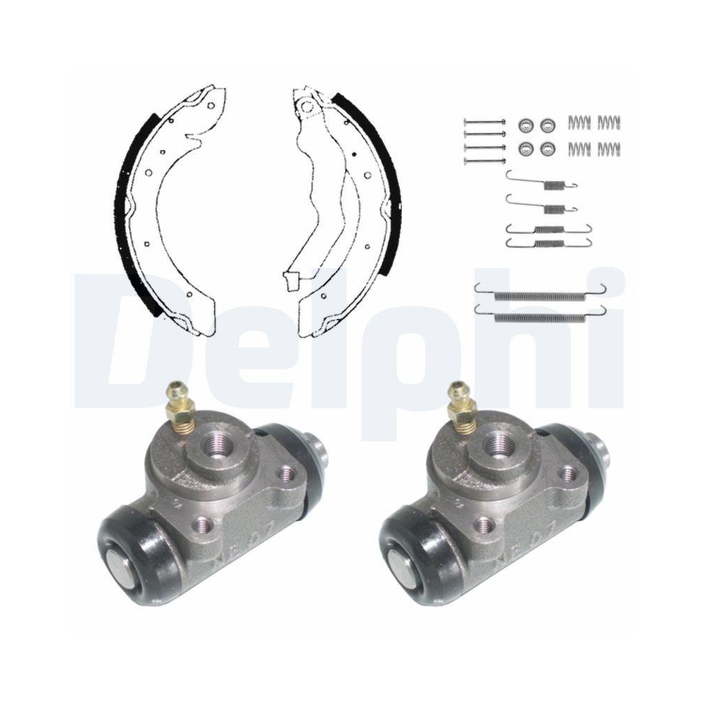 DELPHI KP895 Bremsbackensatz f&uuml;r RENAULT, Hinterachse