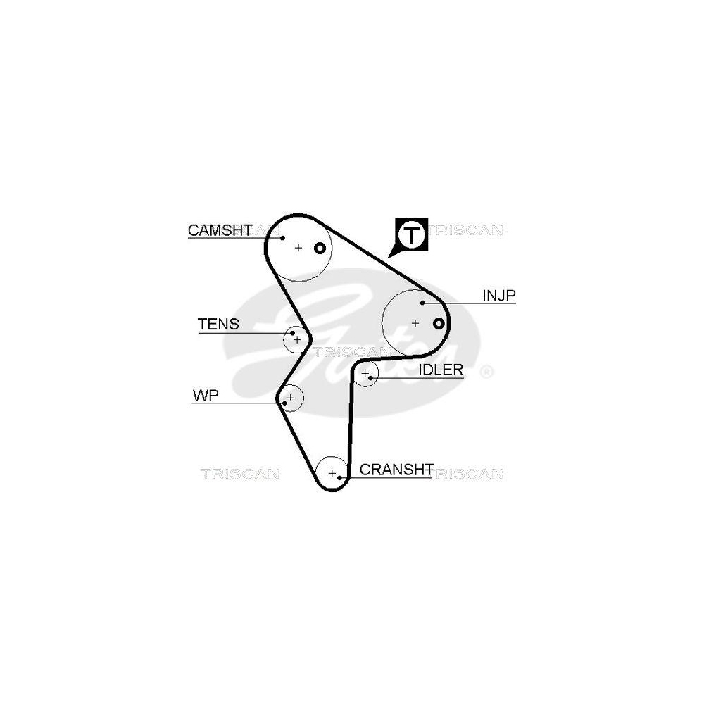 Zahnriemen TRISCAN 8645 5418xs f&uuml;r AUSTIN CITRO&Euml;N MG MORRIS NISSAN PEUGEOT ROVER