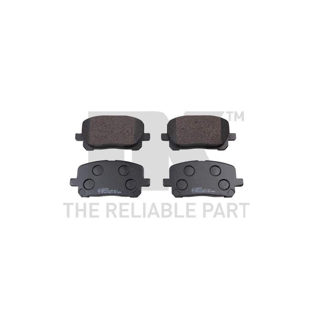 Bremsbelagsatz, Scheibenbremse NK 224553 f&uuml;r TOYOTA, Vorderachse
