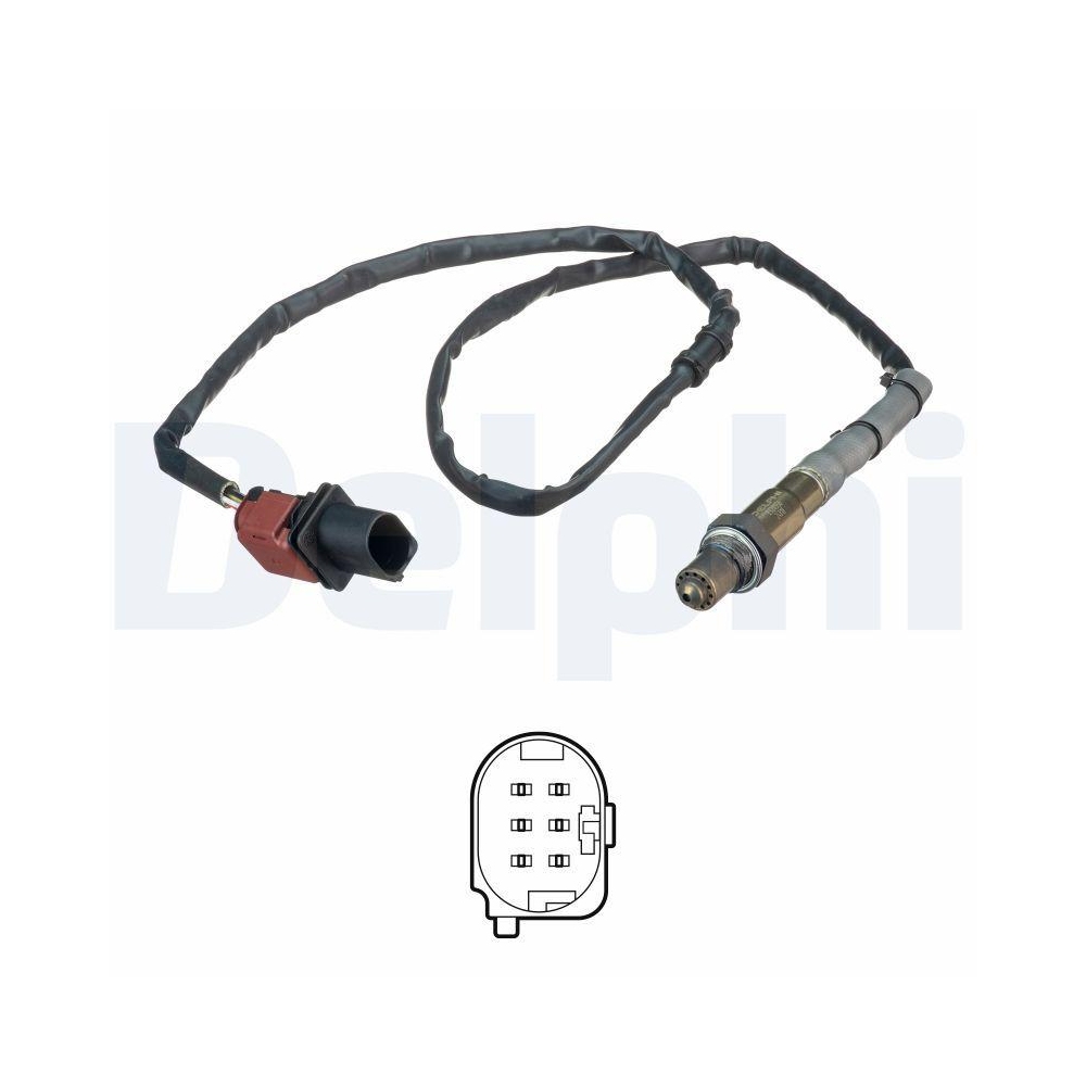 DELPHI ES20556-12B1 Lambdasonde f&uuml;r AUDI SEAT SKODA VW VAG, f&uuml;r Zylinder 2