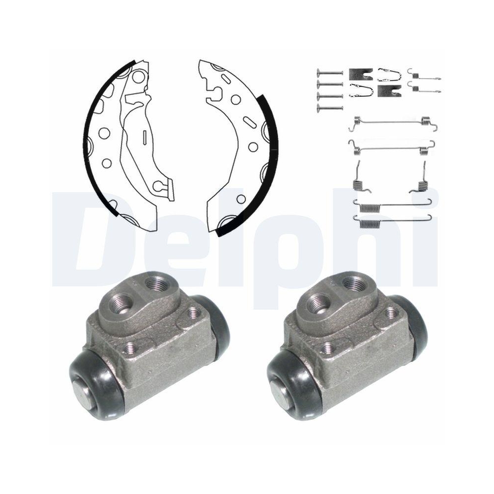 DELPHI KP897 Bremsbackensatz f&uuml;r FORD, Hinterachse