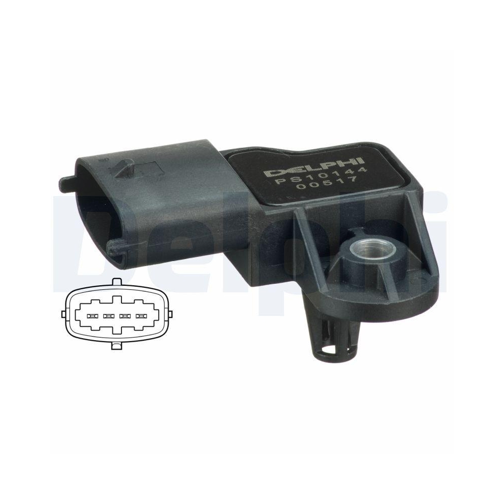 DELPHI PS10144 Sensor, Ladedruck f&uuml;r ALFA ROMEO CHRYSLER FIAT IVECO LANCIA OPEL