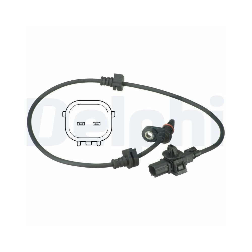 DELPHI SS20582 Sensor, Raddrehzahl f&uuml;r HONDA, Hinterachse rechts
