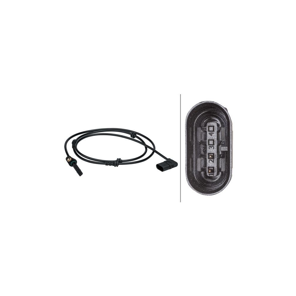 HELLA Sensor, Raddrehzahl 6PU 012 679-451 f&uuml;r MERCEDES-BENZ, Vorderachse